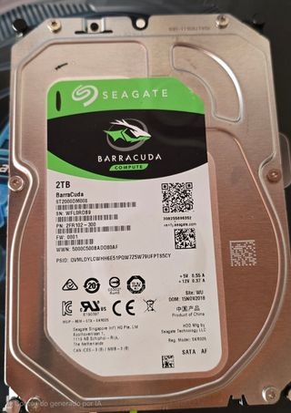 Disco Duro Seagate Barracuda 2TB