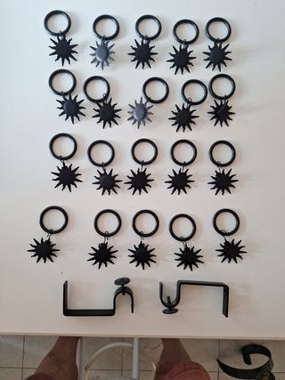 tende Ikea -20 grucce nere a forma di sole