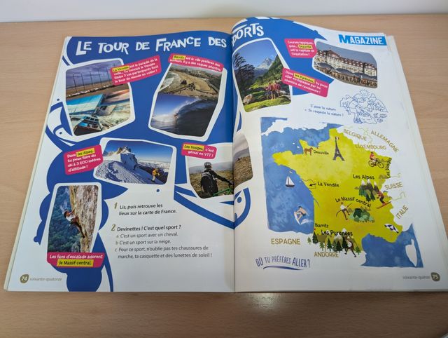 Libro de Francés Santillana Forrado Sin Apuntes