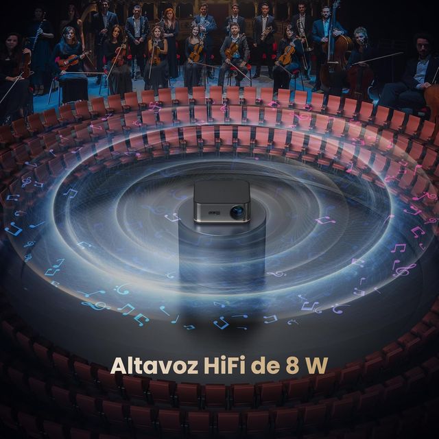 PROYECTOR 4K 1000ANSI WIFI BLUETOOTH CINE 300"