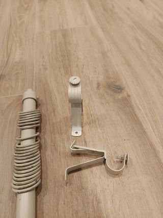 Barras cortina metal beige (2 unidades)