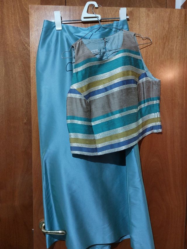 Vestido Mireia Bisbe - 2 piezas, turquesa