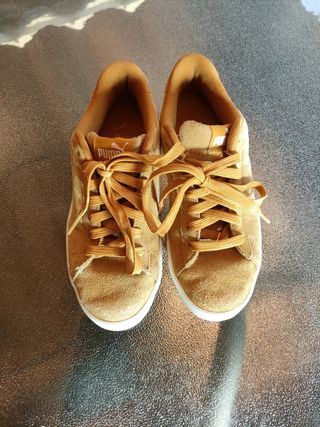 Zapatillas Puma de ante marrón