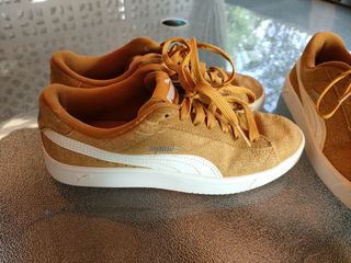 Zapatillas Puma de ante marrón