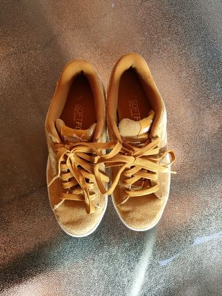 Zapatillas Puma de ante marrón