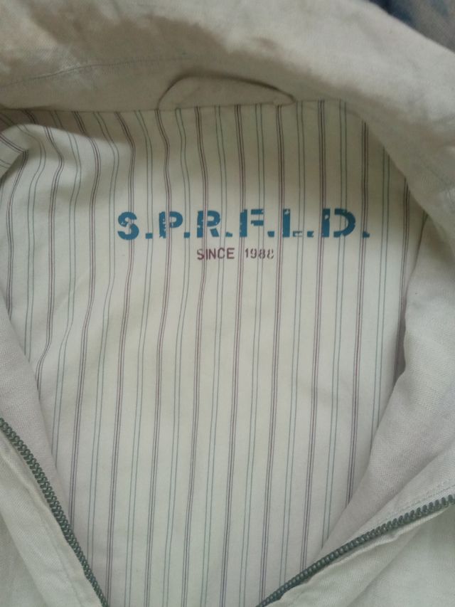 Chaqueta Springfield lino beige