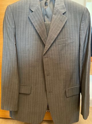 Traje Gris Hombre - Raya Diplomática