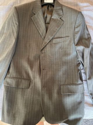 Traje Gris Hombre - Raya Diplomática