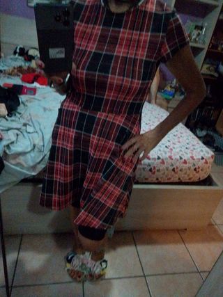 Vestito scozzese estivo rossonero tg M
Femminile 