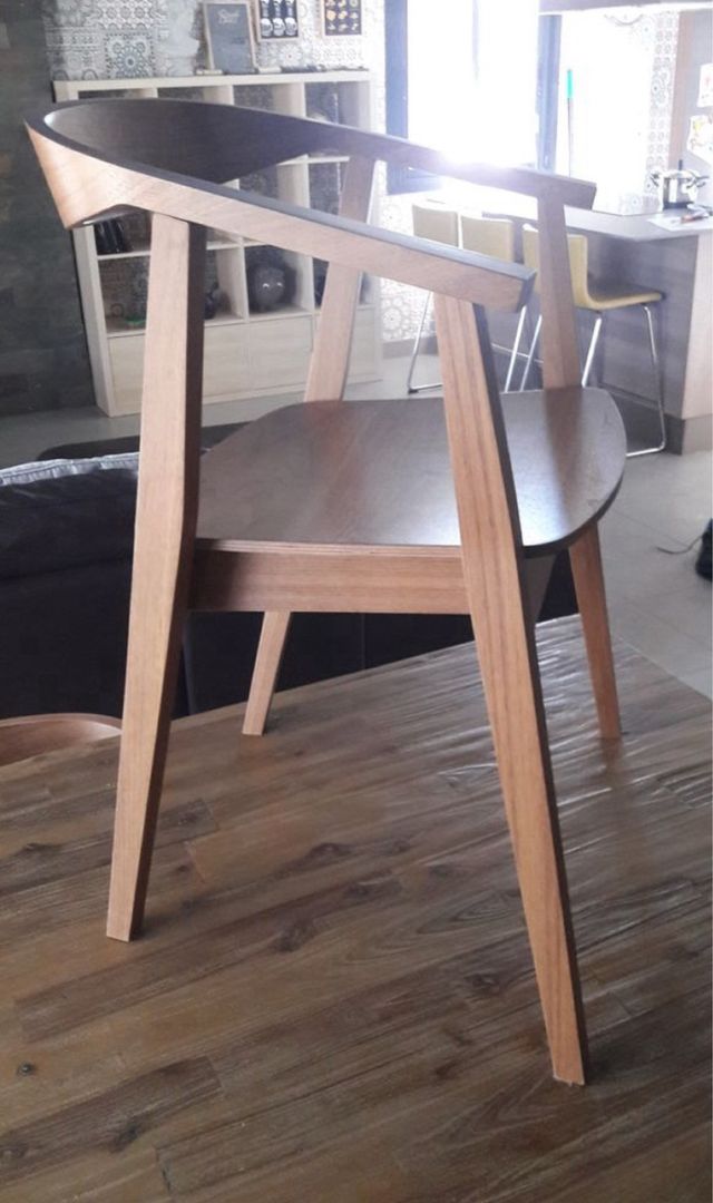 6 Sillas comedor madera diseño moderno