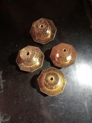 Tiradores antiguos dorados - Bronce