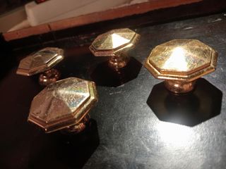 Tiradores antiguos dorados - Bronce