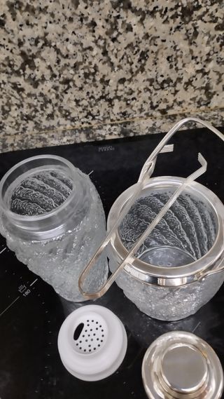 Coctelera y cubitera vintage