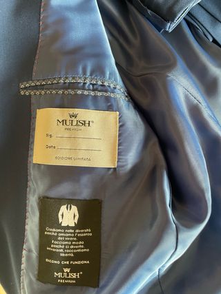 Traje azul hombre - chaqueta. T 54