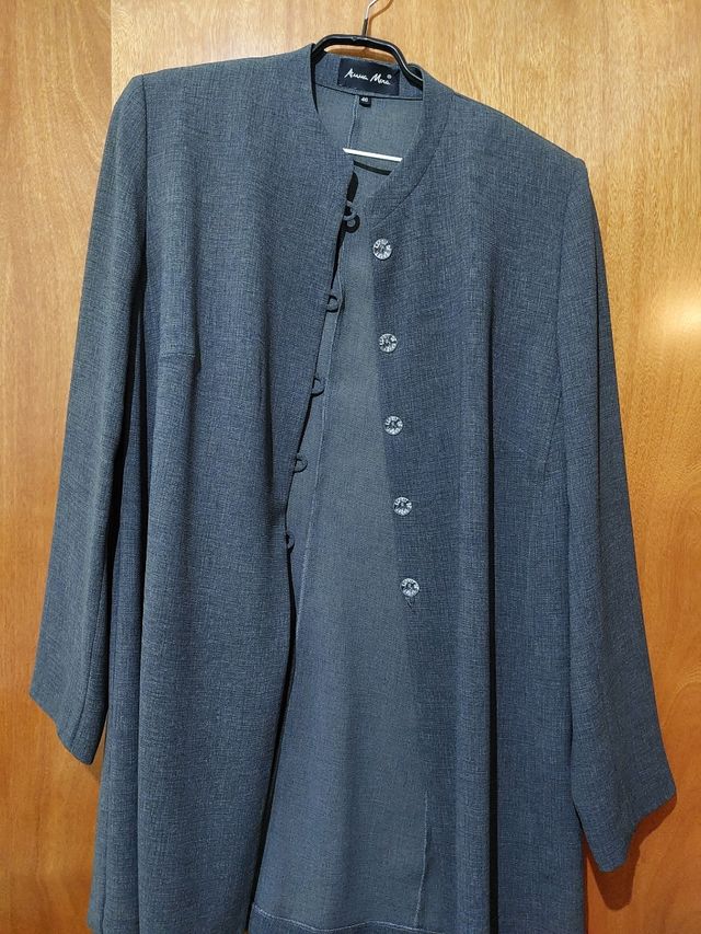 Traje pantalón gris - Elegante