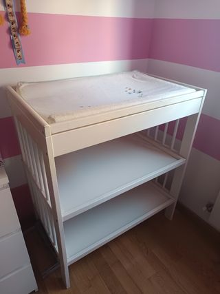 Cambiador bebé Ikea blanco