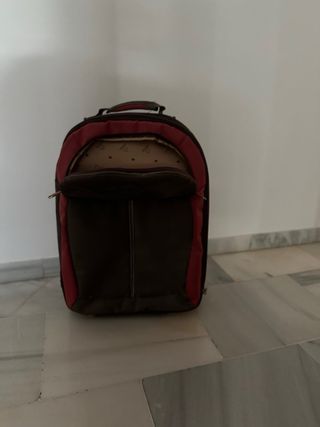 Maleta Caminatta marrón-rosa con ruedas