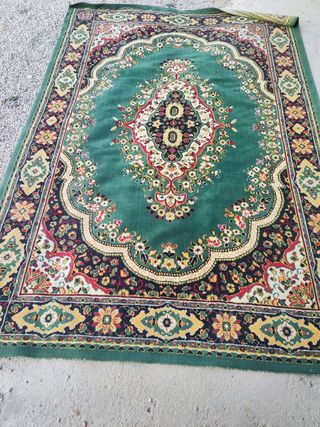 Alfombra verde multicolor