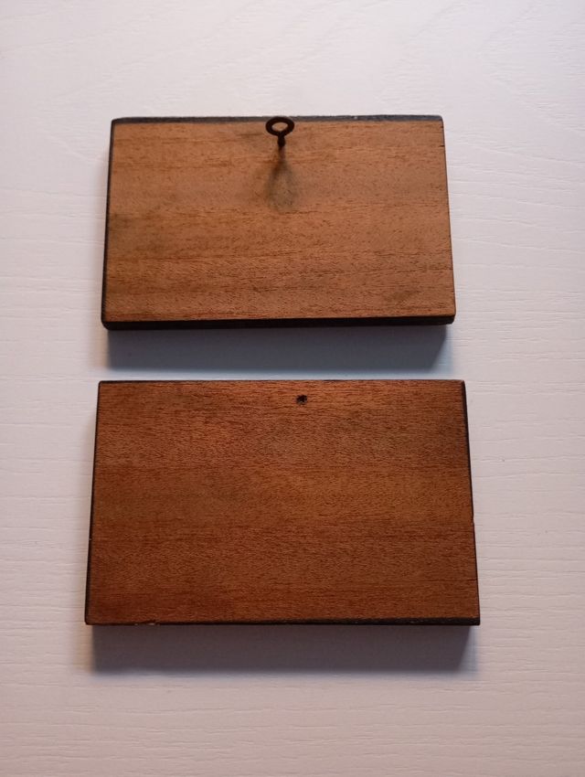 2 Mini cuadros coches antiguos