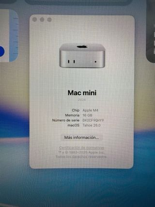 Mac Mini M4 (256GB) - Plata