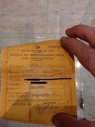 Vespa clásica  125N (1955)