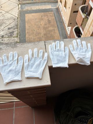 Guantes blancos - 2 pares