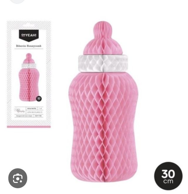 Biberón Honeycomb rosa 30cm