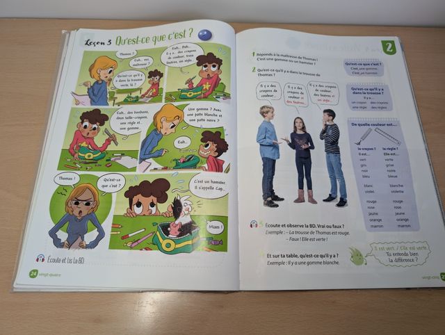 Libro de Francés Santillana Forrado Sin Apuntes