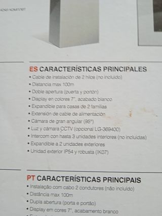 Kit videoportero Legrand nuevo sin uso