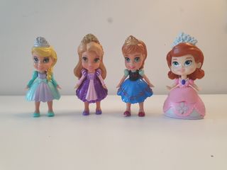 4 Mini muñecas princesas Disney