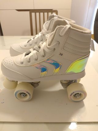 Patines Oxelo 4 ruedas Blancos
