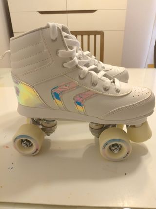 Patines Oxelo 4 ruedas Blancos