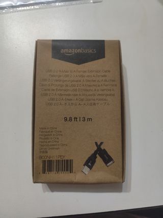 Cable USB 2.0 AmazonBasics - 3m
Sin abrir.