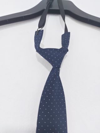 Corbata azul lunares - Hombre