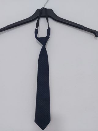 Corbata azul lunares - Hombre