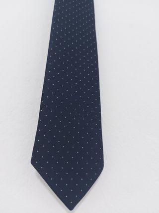 Corbata azul lunares - Hombre
