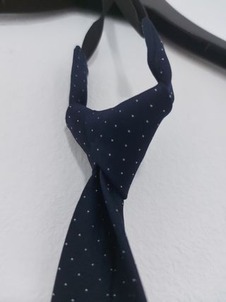 Corbata azul lunares - Hombre