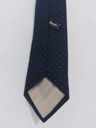 Corbata azul lunares - Hombre