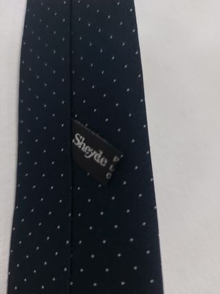 Corbata azul lunares - Hombre