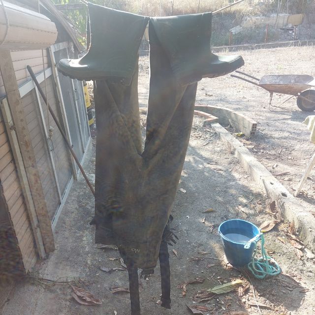 Traje pesca río playa - botas talla 40