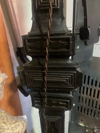 Lámpara 3 brazos estilo gótico, hecha artesanal