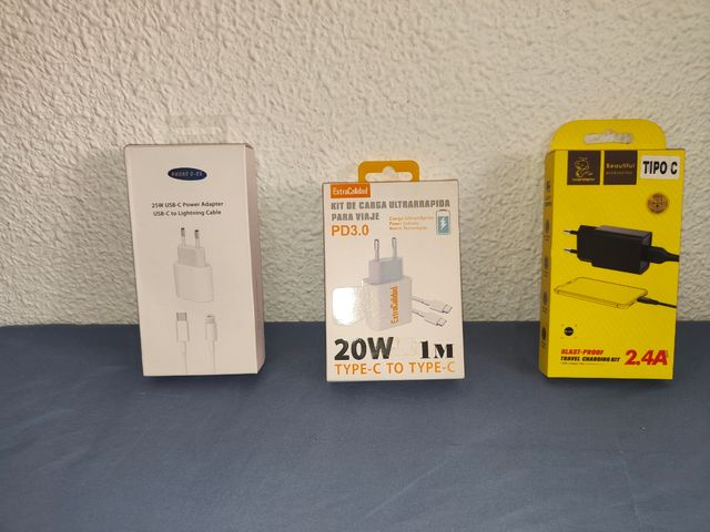 Cargadores USB C, MicroUSB, 10W, 12W