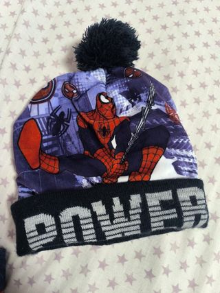 Gorro y bufanda Spiderman