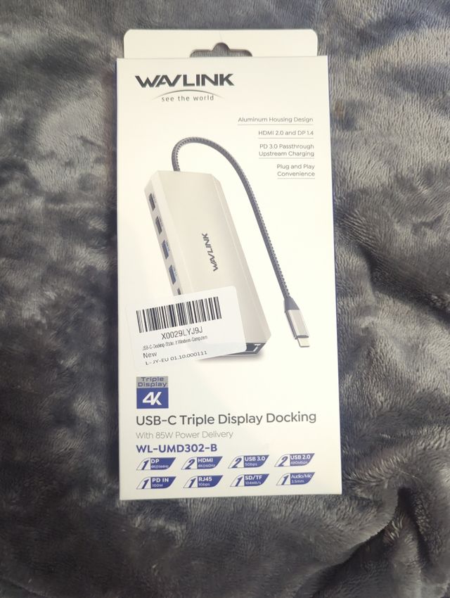 Hub USB-C WAVLINK Triple Display