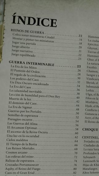 Warhammer age of sigmar, libro Basico