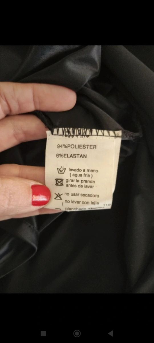 Vestido negro fiesta - Talla 40