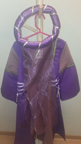 Traje medieval infantil marrón-morado