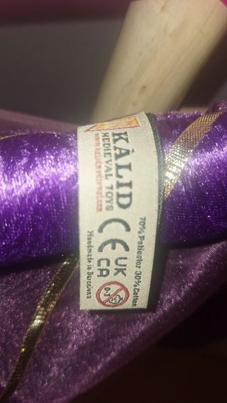 Traje medieval infantil marrón-morado