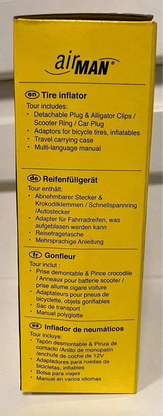 Compresor Airman Tour - Inflador MOTO