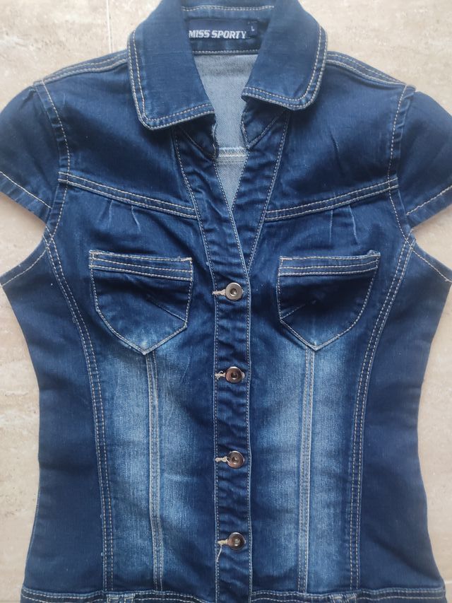 Vestido vaquero corto